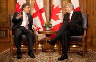 საქართველოს პრემიერ-მინისტრი ნიკა გილაური და კანადის პრემიერ-მინისტრი სტეფან ჰარპერი (Stephen Harper) 